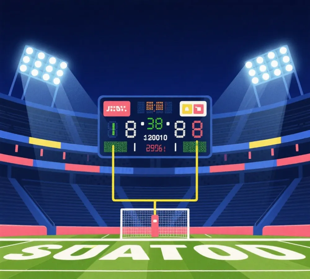 足球比赛实时比分展示示意图